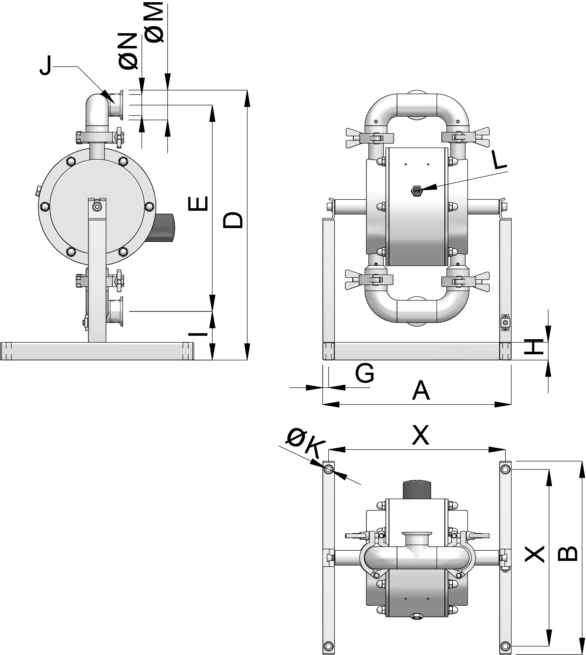 Sanitary pumps T80 T825