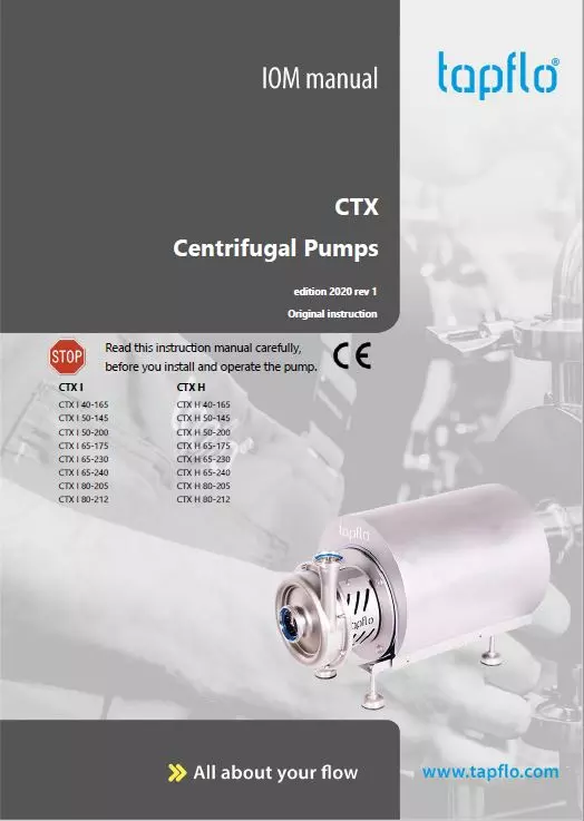 Manual CTX Yüksek performansli pompalar